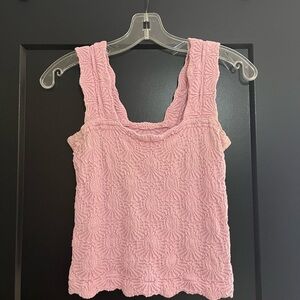 Free People Love Letter Tank Top in Pink